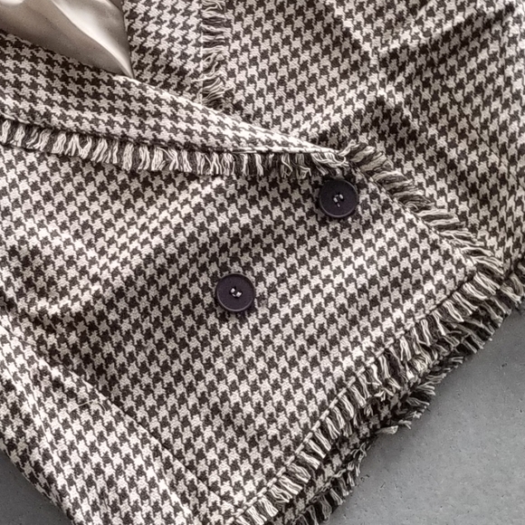 ALL ABOUT BUSINESS Houndstooth Blazer - brown tan - Picture 8 of 8